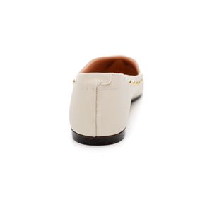 Sapatilha Moleca Bico Fino Feminina Napa Sardenha 5635.874 Off-White