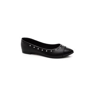 Sapatilha Moleca Bico Fino Feminina Napa Sardenha 5635.874 Preto