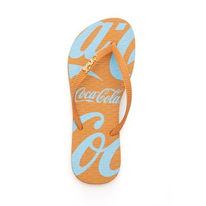 Chinelo Coca-Cola Slim Feminino  Cc4496 Caramelo