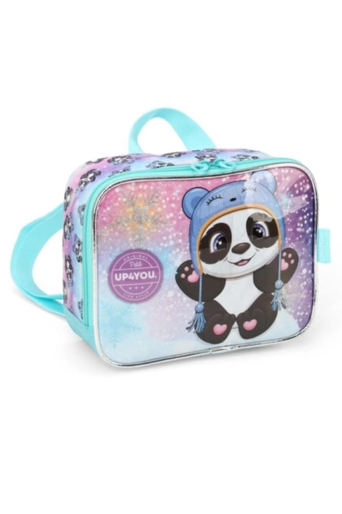 Lancheira-Luxcel-Panda-Infantil-La39363up-Verde-