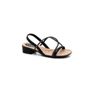 Sandália Campesí De Salto Bloco Feminina Eva Comfort Cp162-02 Preto