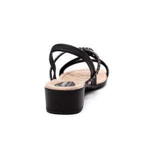 Sandália Campesí De Salto Bloco Feminina Eva Comfort Cp162-02 Preto