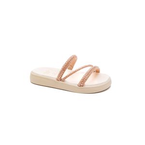 Chinelo Sua Cia Mini Papete Juvenil Menina Strass 9158.51998 Cobre