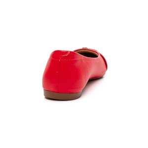 Sapatilha  Modare  Ultra Conforto Feminina Bico Fino   7334.244 Vermelho