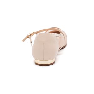 Sapatilha Bebecê Bico Redondo Feminina Tela T1128-328 Off-White