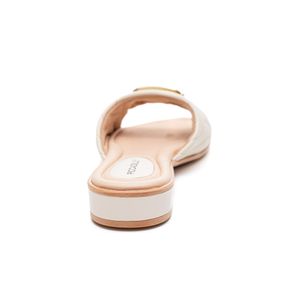 Tamanco Piccadilly Salto Baixo Feminino Taila 590052 Off-White