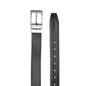 Cinto Pegada Masculino Em Couro Fivela Reversível Ci002346-01 Preto