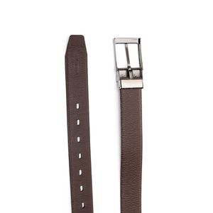 Cinto Pegada Masculino Em Couro Fivela Reversível Ci002346-01 Preto