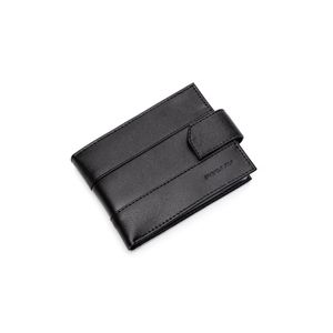 Carteira Pegada Masculina Em Couro Ca003132-01new Preto
