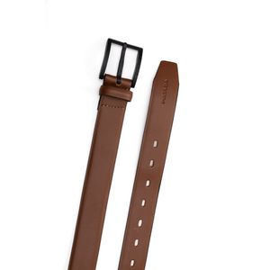 Cinto Pegada Em Couro Soft Masculino Ci002364-03 Caramelo