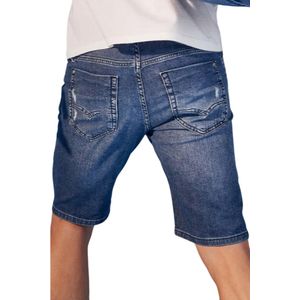 Bermuda Jeans Max Denim Slim Premium Masculina 11572 Azul