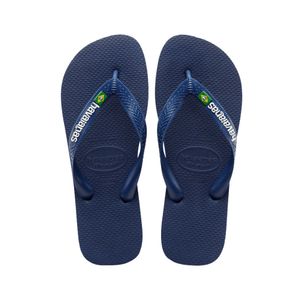 Chinelo Havaianas Brasil Logo Marinho