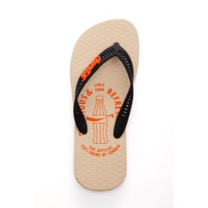 Chinelo Coca-Cola Shoes Modern Print Masculino Cc4505 Off-White