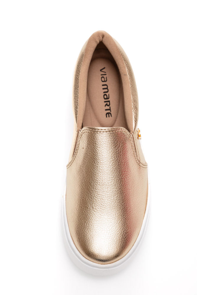 Tenis-Casual-Feminino-Adulto-Via-Marte-016-009-Ouro-