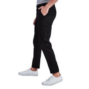 Calca Docthos Slim Masculina Sarja Lisa 110018 Preto