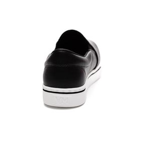 Tênis Via Marte Slip On Feminino Napa Metalizada  016-009-01 Preto