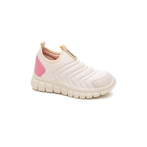 Tênis Novope Sem Cadarço Infantil Menina Soft Dry  99001285 Off-White