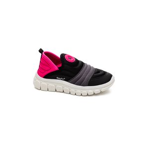Tênis Novope Sem Cadarço Juvenil Menina Flexy Fun 99001286 Preto
