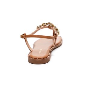 Sandália Lia Line Flat Feminina Kendal Metais 2249.71892 Caramelo