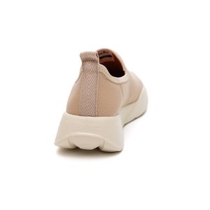 Tênis Piccadilly Fascite Feminino Anabela 949017 Bege