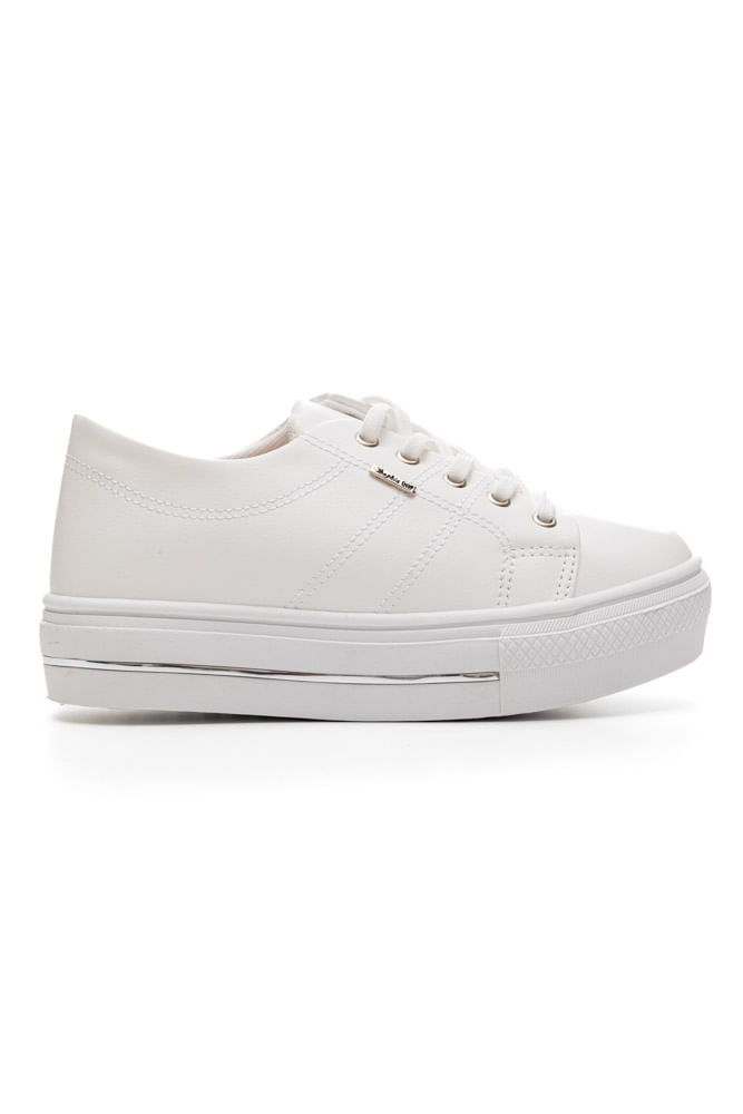 Tênis Sophia Almeida Casual Feminino Cadarço 69327a Branco