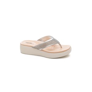 Chinelo Modare Ultra Conforto Feminino Strass  7189.105 Prata