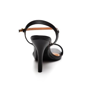 Sandália Vizzano Salto Fino Feminina Fivela  6249.1008 Preto