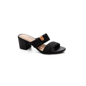 Tamanco Modare Ultra Conforto Feminino Tresse  7109.477. Preto