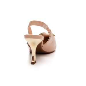 Sapato Bebecê Scarpin Feminino Salto Taça T7048-556 New Nude