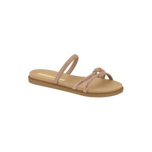 Chinelo Moleca Flat Feminino Com Strass 5443.232 Nude