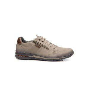 Sapatênis Pegada Casual Masculino Em Couro 114861-04 Bege
