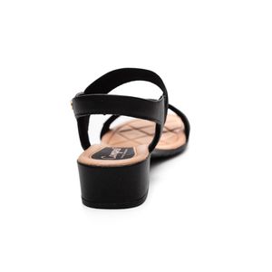 Sandália Campesí De Salto Baixo Feminina Eva Comfort Cp652-04 Preto