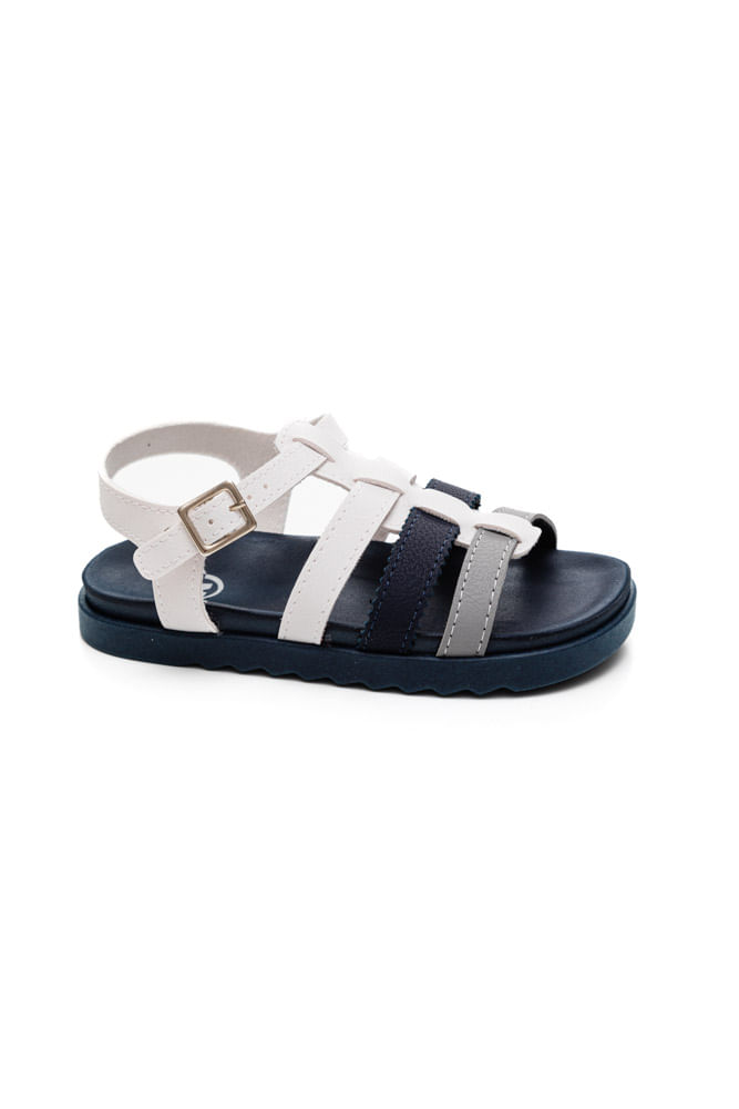 Sandália Molekinho Papete Infantil Menino 2636.205 Azul