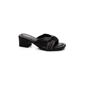 Tamanco Campesí De Salto Bloco  Feminino Eva Comfort Cp542-01 Preto