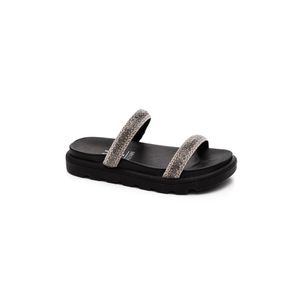 Chinelo Vizzano Papete Feminina Strass 6459.110 Preto