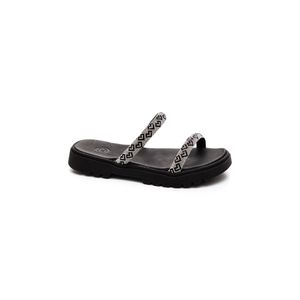 Chinelo Molekinha Rasteira Juvenil Menina Brilho 2344.127 Preto