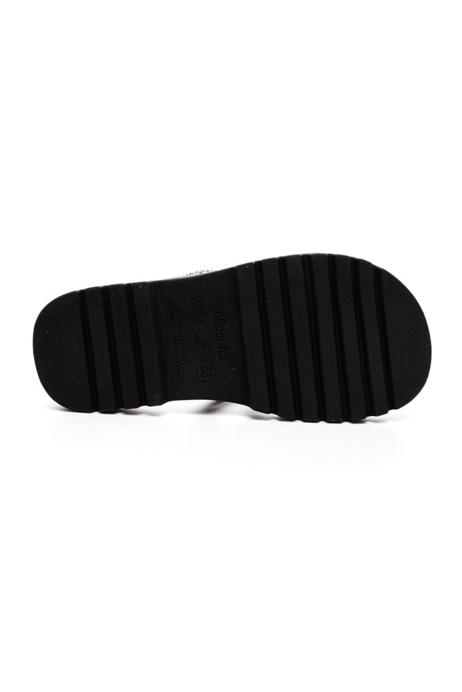 Chinelo Molekinha Rasteira Juvenil Menina Preto