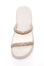 Chinelo Molekinha Rasteira Juvenil Menina Off-White