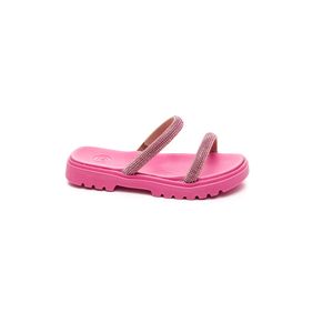 Chinelo Molekinha Rasteira Juvenil Menina Brilho 2344.127 Pink