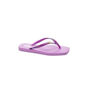 Chinelo Ramarim Solarize Square Feminino Glitter 241233 Lilas