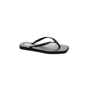 Chinelo Ramarim Solarize Square Feminino Glitter 241250-05 Preto