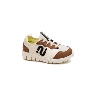 Tênis Novopé Infantil Menino Cadarço Decorativo 10001279-3642 Bege