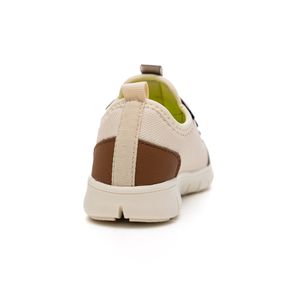 Tênis Novopé Infantil Menino Cadarço Decorativo 10001279-3642 Bege