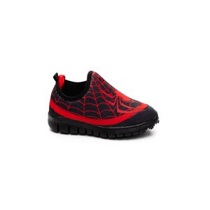 Tênis Novope Infantil Menino Calce Fácil Aranha 10001170-3192 Preto