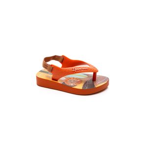 Chinelo Ipanema Baby  Infantil Menino Leão 25431-Be872 Laranja