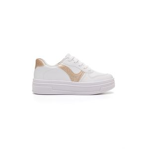 Tênis Beira Rio Casual Feminino Napa 4321.103 Ouro