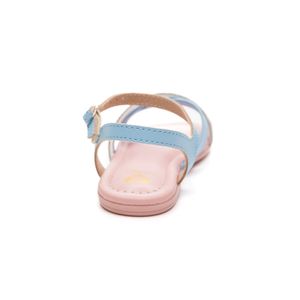 Sandália Molekinha Tiras Infantil Menina Strass 2114.279 Azul