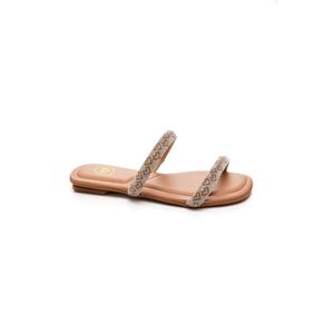Chinelo Molekinha Rasteirinha Juvenil Menina Coração 2354.108 Nude
