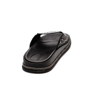 Chinelo Moleca Slid Feminino Strass 5509.205 Preto