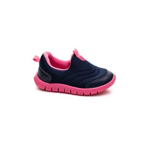 Tênis Molekinha Slip On Infantil Menina Tecido 2736.100 Marinho